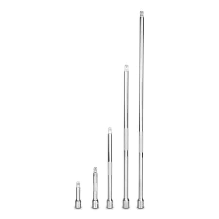 Capri Tools 1/4 in Drive 2, 3, 6, 10, 14 in Wobble Extension Bar Set, 5 pcs 1-2200